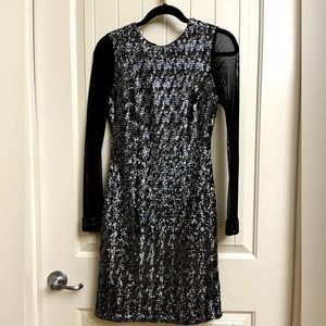 Badgley Mischka Collection Sequined Dress